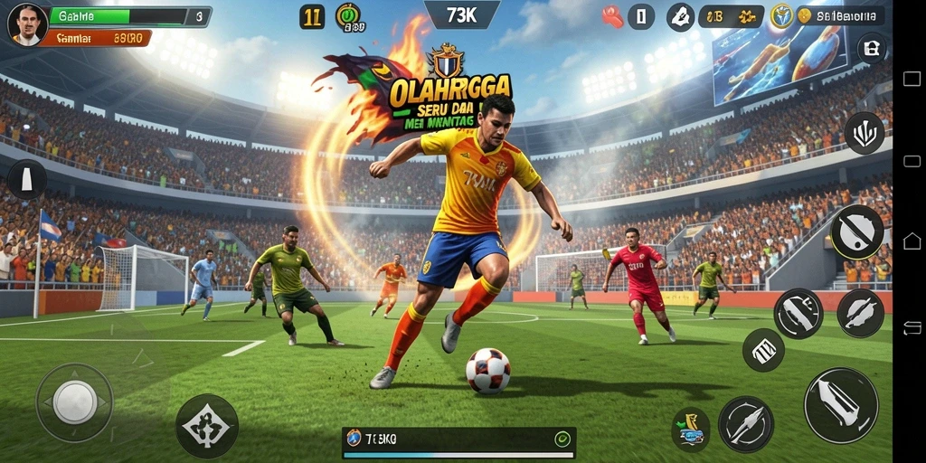 Gameplay seru dengan berbagai mode olahraga yang menantang.
