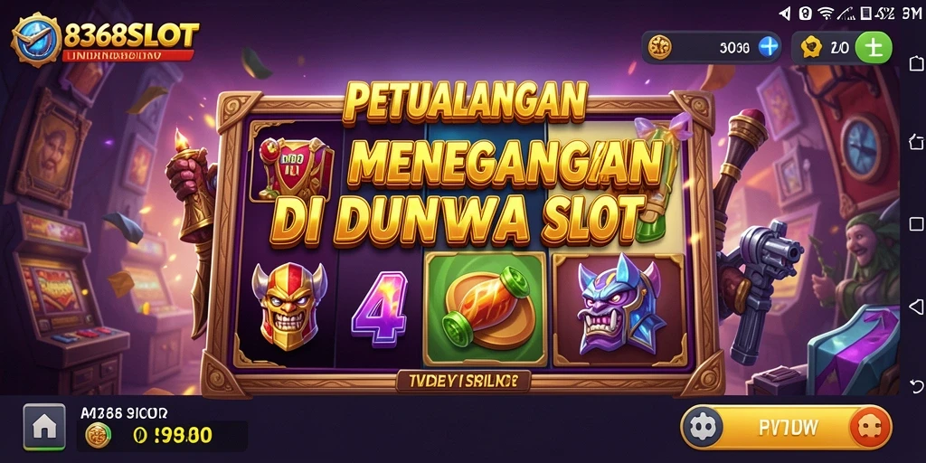 Tampilan gameplay menegangkan dari 8368SLOT yang penuh petualangan.