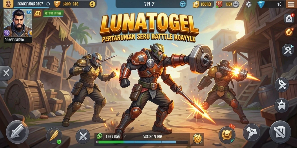 Gameplay seru LUNATOGEL dalam aksi Battle Royale.