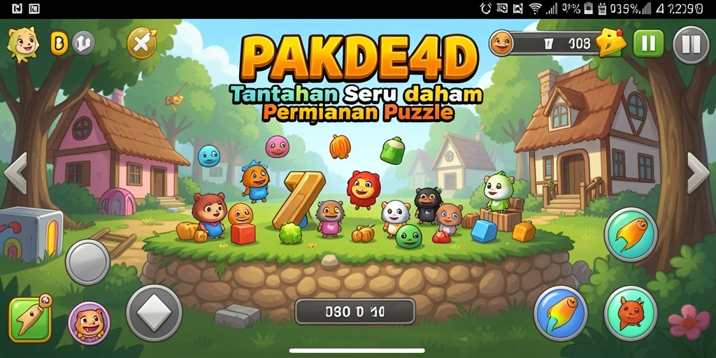 Tampilan gameplay PAKDE4D dengan tantangan puzzle yang menarik.