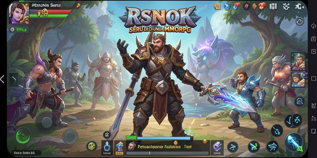Menampilkan aksi seru dalam game MMORPG RSNOK dengan grafis menawan.