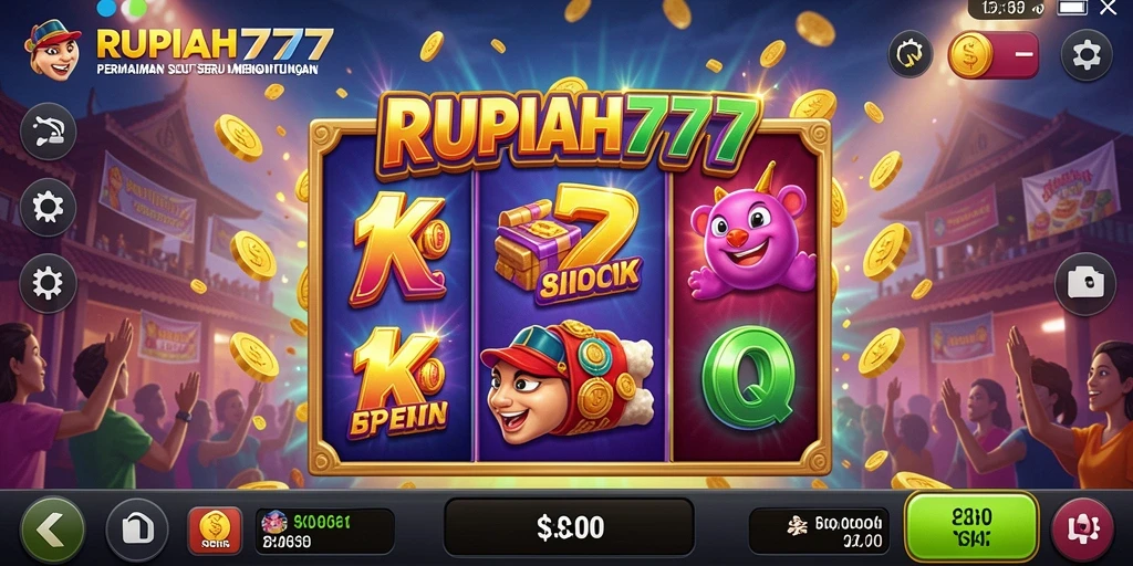 Screenshot utama RUPIAH777 menampilkan gameplay Slot yang mendebarkan.