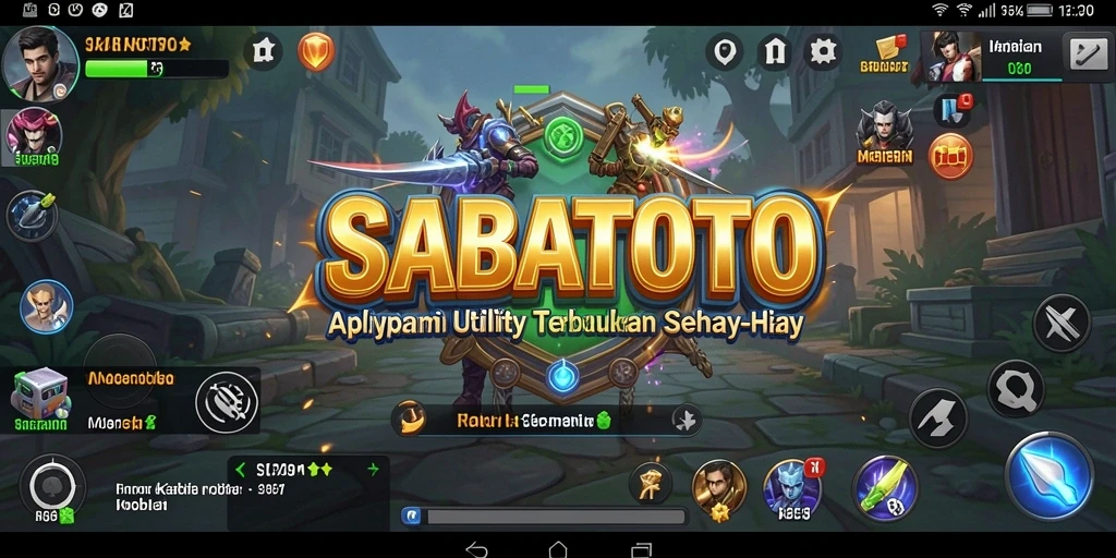 Tampilan utama SABATOTO dengan fungsi utility yang lengkap.