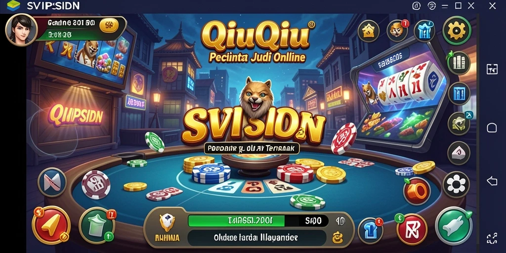 Tampilan gameplay QiuQiu yang seru dan menantang.