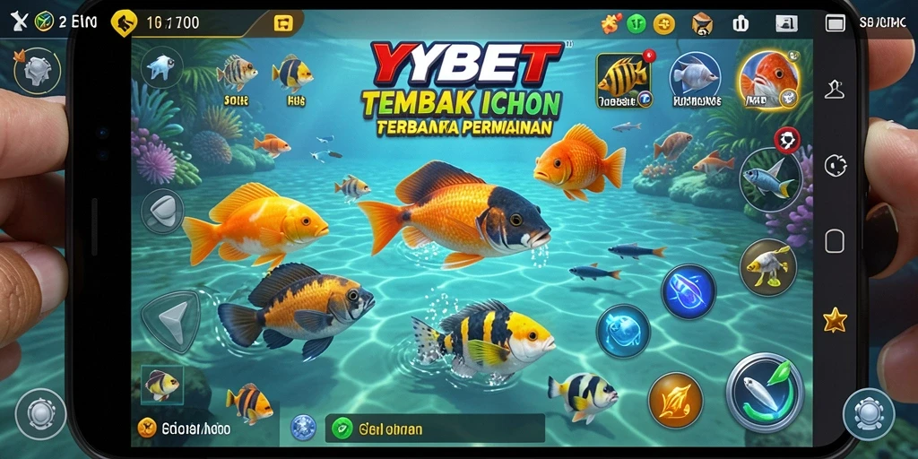 Screenshot gameplay YYBET dengan aksi tembak ikan yang seru.